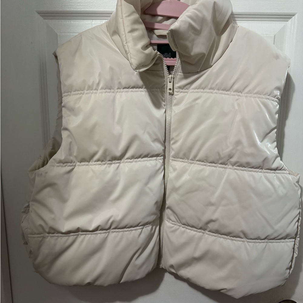 wild fable Cream Puffer Vest